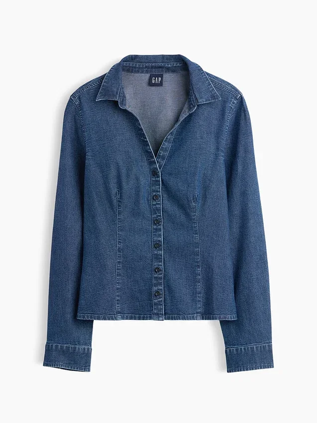 Denim Fitted Shirt