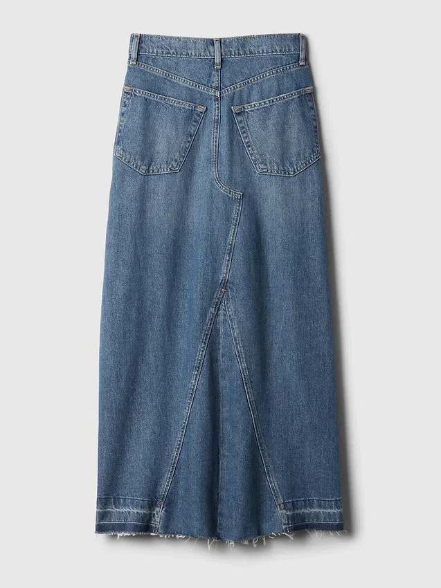 Denim Maxi Skirt