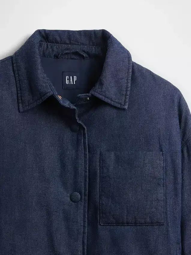 Denim Puffer Jacket