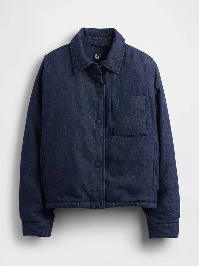 Denim Puffer Jacket