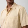 Dobby Relaxed Straight-Hem Shirt