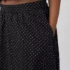 Dotted Voile Maxi Skirt