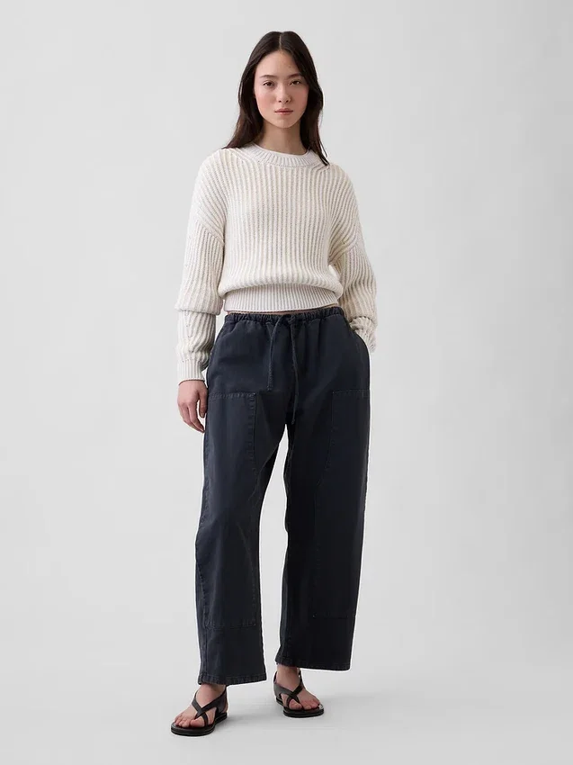 Easy Double-Knee Barrel Pants