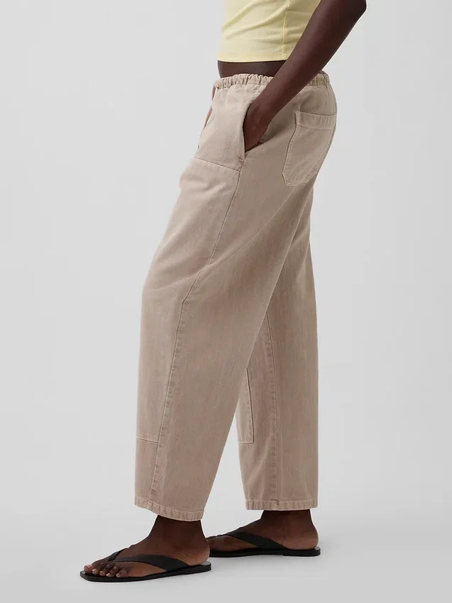 Easy Double-Knee Barrel Pants