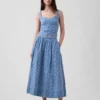 High Rise Eyelet Maxi Skirt