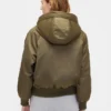 Faux Fur-Lined Hooded Utility Jacket