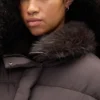 Faux Fur-Trim Puffer Jacket