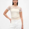 Floral Lace Mesh Top