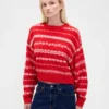 Fuzzy Oversized Crewneck Sweater