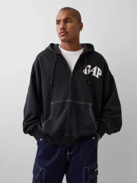 Gap × Awake Ny Heavyweight Oversized Logo Zip Hoodie