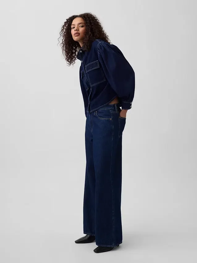 Gap × Hfr Balloon-Sleeve Denim Shirt by Latoucha