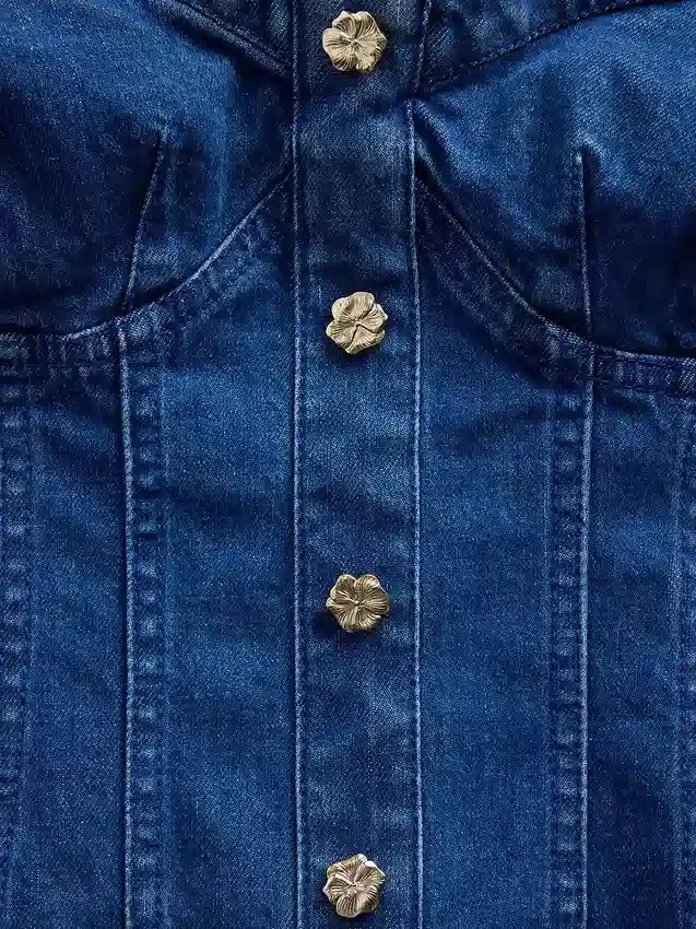 Gap × Hfr Denim Corset Top by Atelier Ndigo