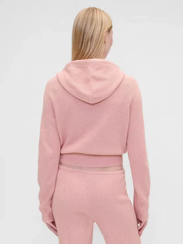 Gap × Summer Fridays Cashsoft Waffle Crop Hoodie