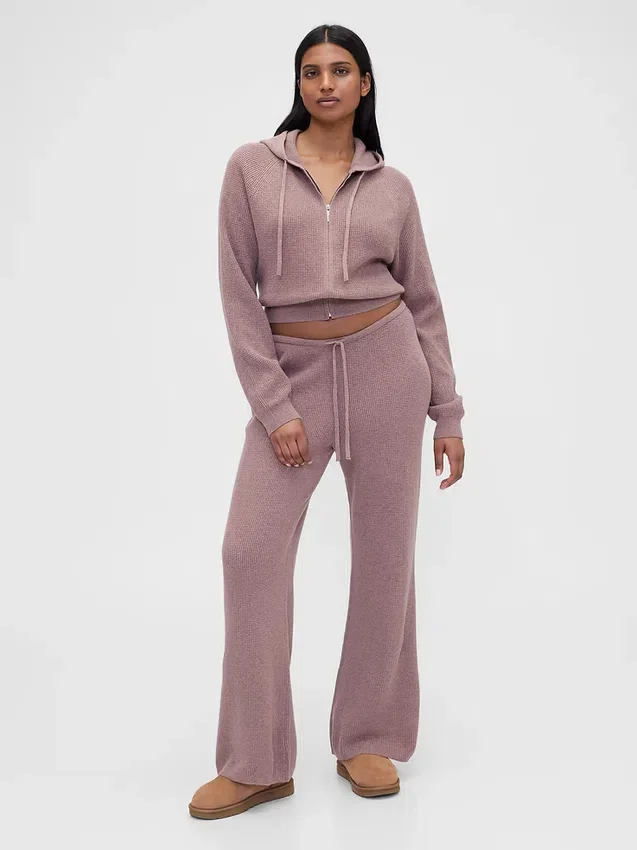 Gap × Summer Fridays Cashsoft Waffle Crop Hoodie