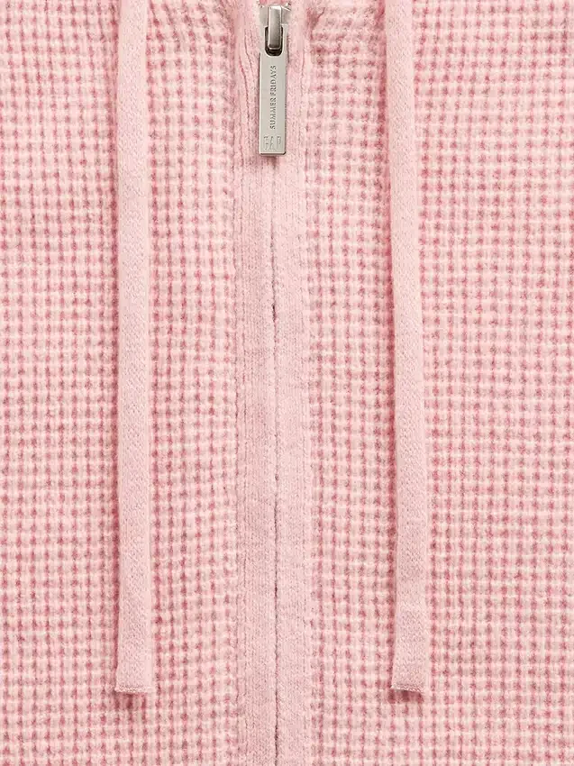 Gap × Summer Fridays Cashsoft Waffle Crop Hoodie