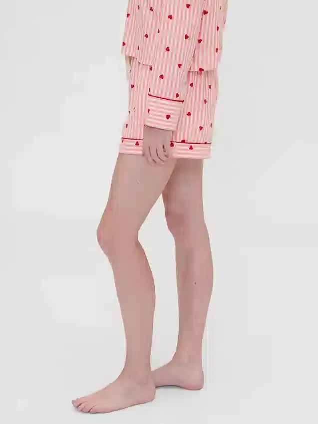 Gap × Summer Fridays Flannel Hearts Pj Boxer Shorts