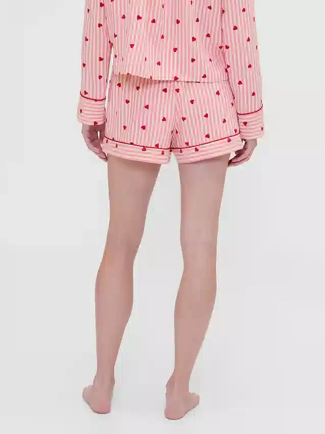 Gap × Summer Fridays Flannel Hearts Pj Boxer Shorts