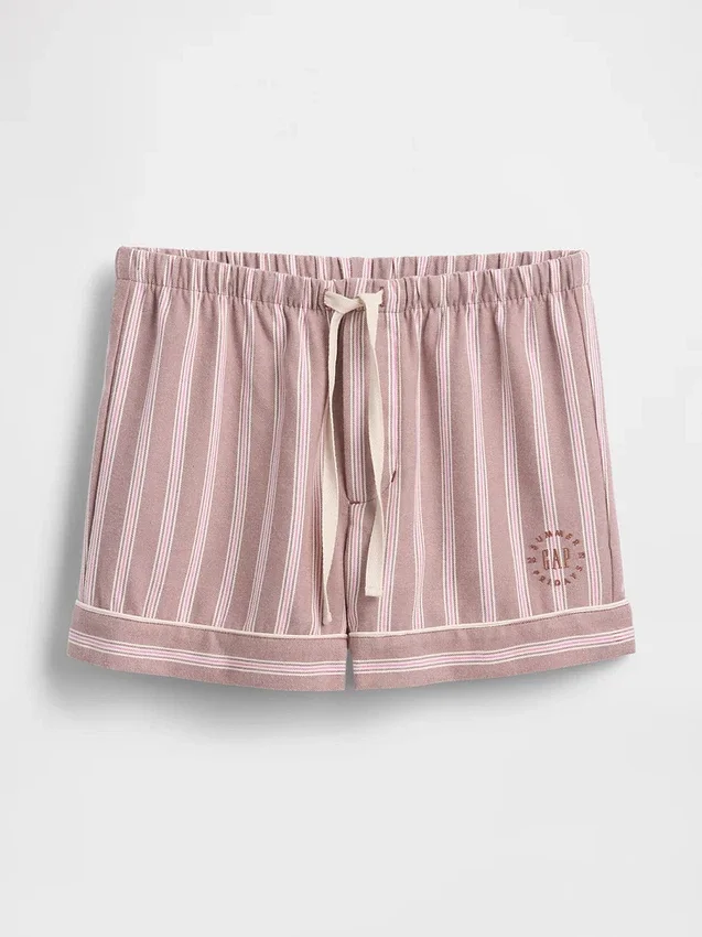 Gap × Summer Fridays Flannel Stripe Pj Boxer Shorts