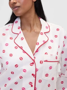 Gap × Summer Fridays Relaxed Poplin Kiss Pj Shirt