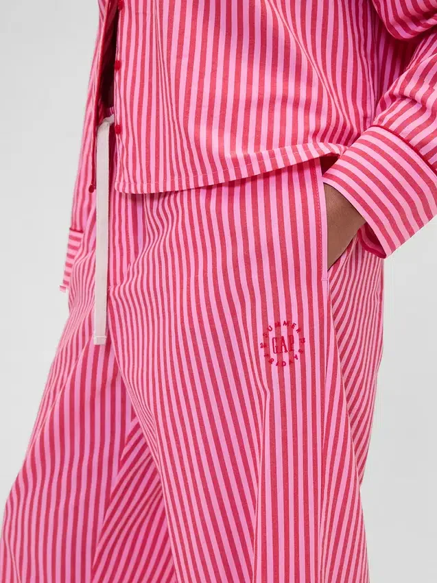 Gap × Summer Fridays Relaxed Poplin Stripe Pj Pants
