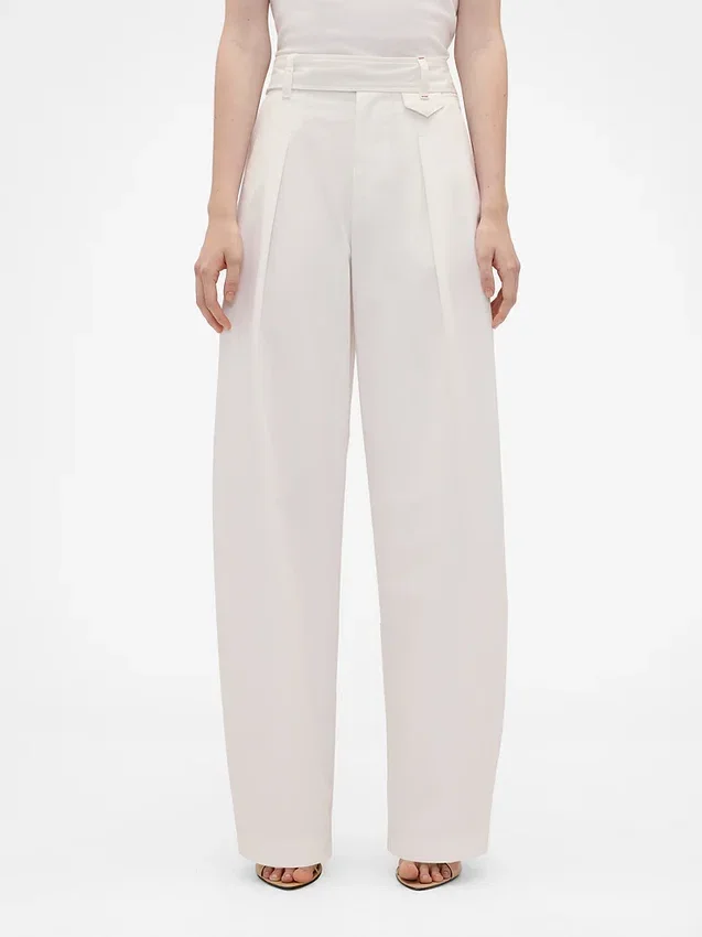 Gap × Victoria Beckham High Rise Pleated Arc Trouser