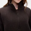 Gapfit Quilted Jacquard Half-Zip Pullover