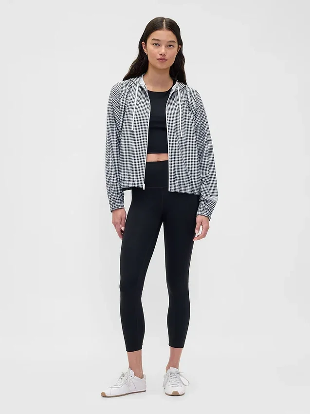 Gapfit Tech Gingham Windbreaker