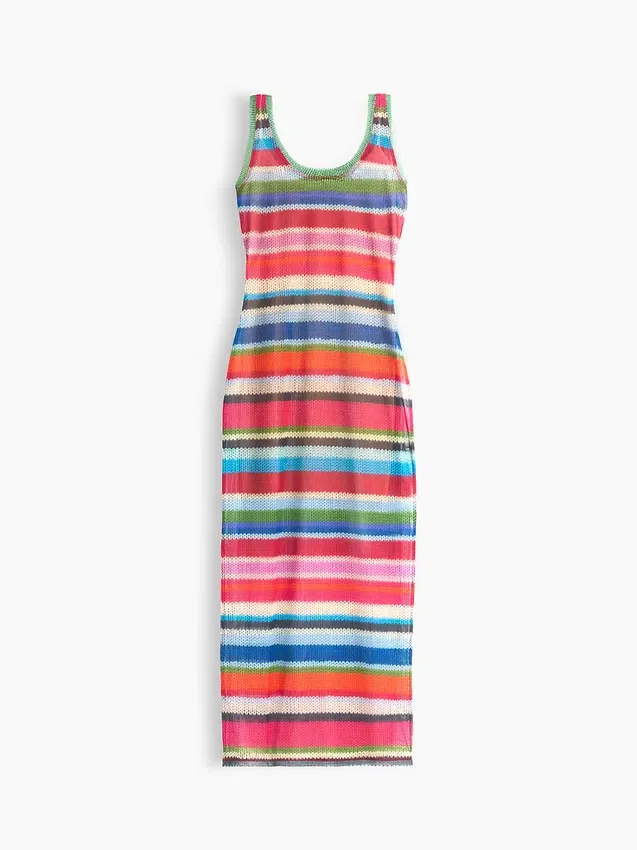Gapstudio Happy Stripe Sheer Maxi Dress