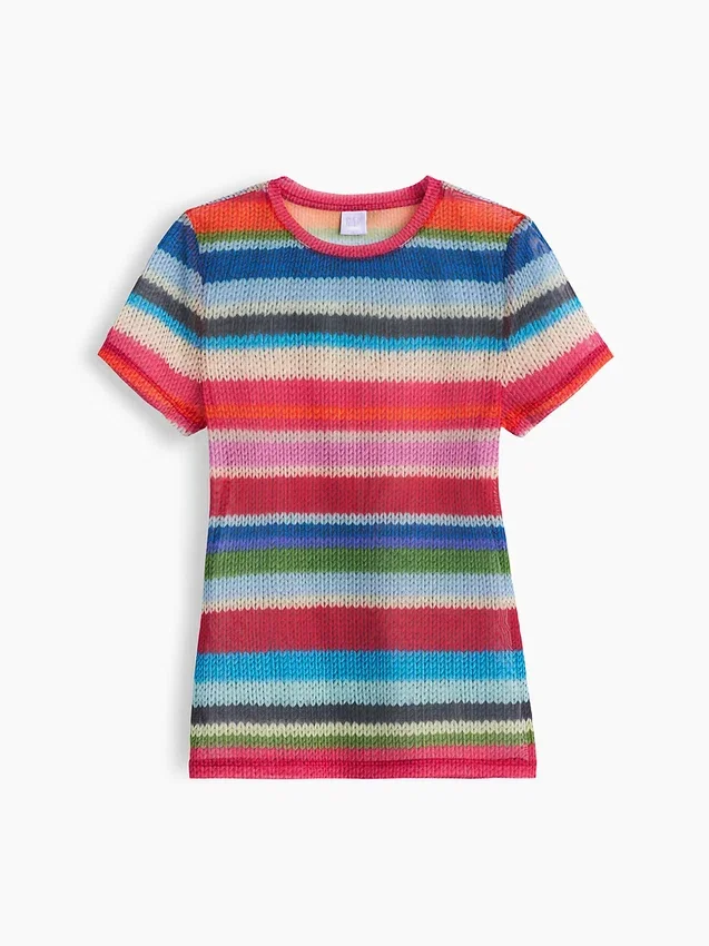 Gapstudio Happy Stripe Sheer T-Shirt