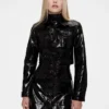 Gapstudio Vegan Patent Leather Crop Jacket