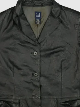 Gapvintage Womens 90S Leather Jacket – L