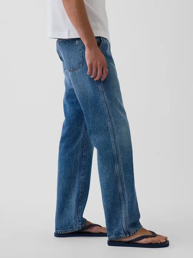 Get Blue Relaxed Straight Trouser Jeans