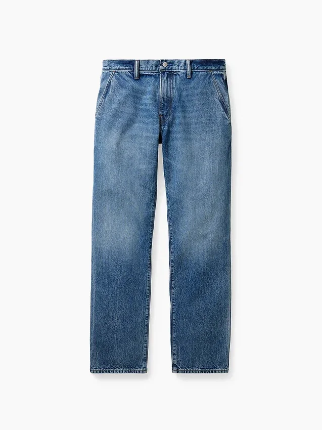 Get Blue Relaxed Straight Trouser Jeans