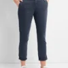 Girlfriend Twill Stripe Khakis