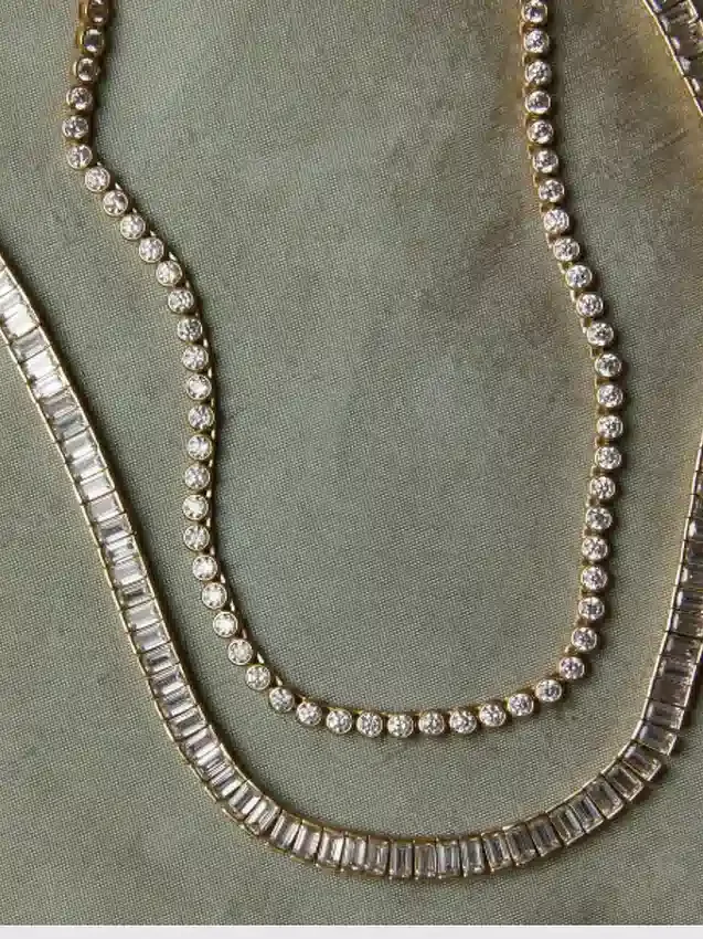 Hart Baguette Tennis Necklace