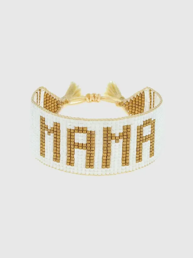Hart White and Gold Mama Bracelet