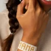 Hart White and Gold Mama Bracelet