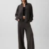 Heavyweight French Terry Oversized Button-Front Shirt