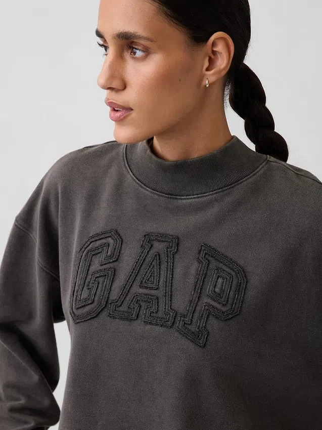 Heavyweight French Terry Oversized Mockneck Sweatshirt