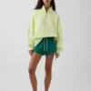 Heavyweight Oversized Logo Quarter-Zip Pullover