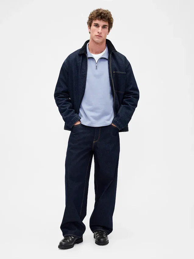 Heavyweight Oversized Quarter-Zip Pullover