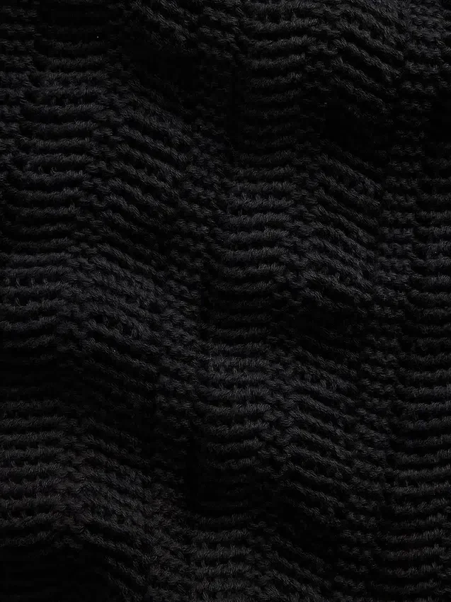 Herringbone Crochet Sweater Shirt