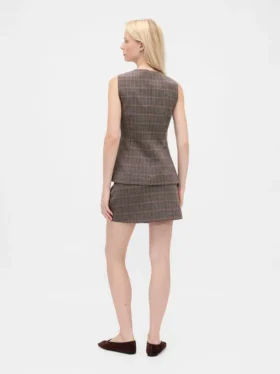 Herringbone Mini Skort