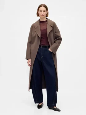 High-Neck Sheer Sweater