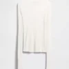 High-Neck Sheer Sweater