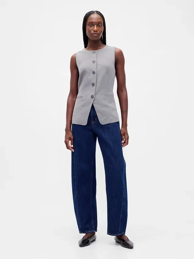 High-Neck Vest