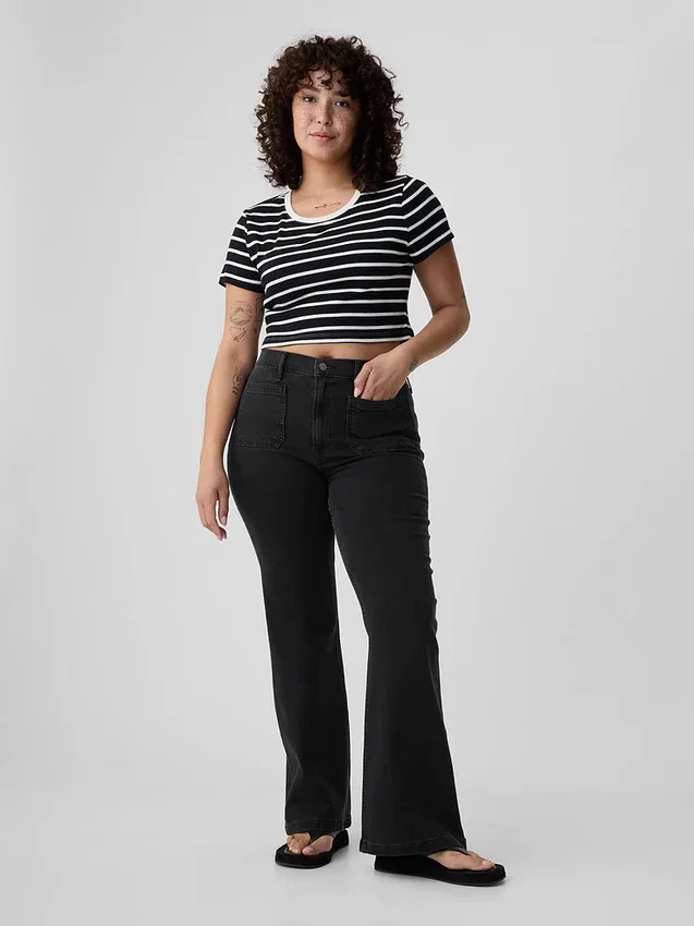 High Rise '70S Flare Jeans