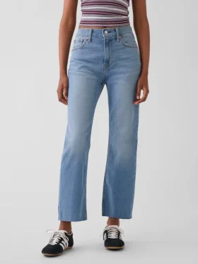High Rise ’90S Slim Straight Crop Jeans