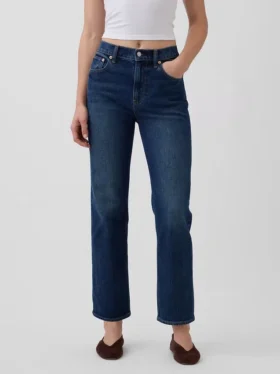 High Rise ’90S Slim Straight Crop Jeans