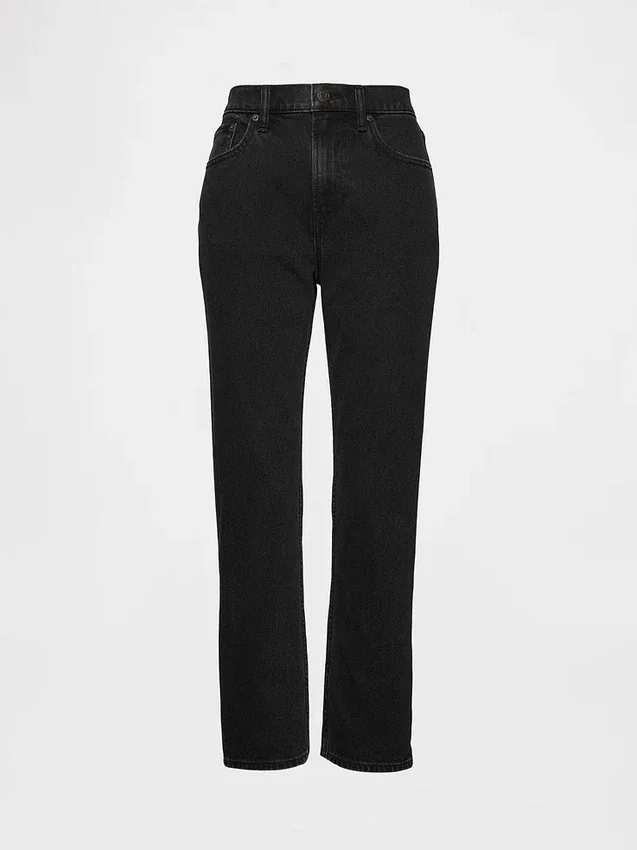 High Rise '90S Slim Straight Crop Jeans